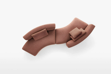 COSY CURVE - Modular sectional curved fabric sofa by MDF Italia - view 3